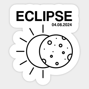 2024 Solar Eclipse 2024 04.08.24 Eclipse Mens Womens Kids Sticker